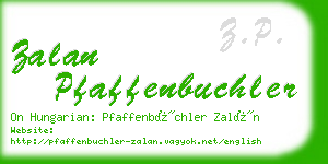 zalan pfaffenbuchler business card